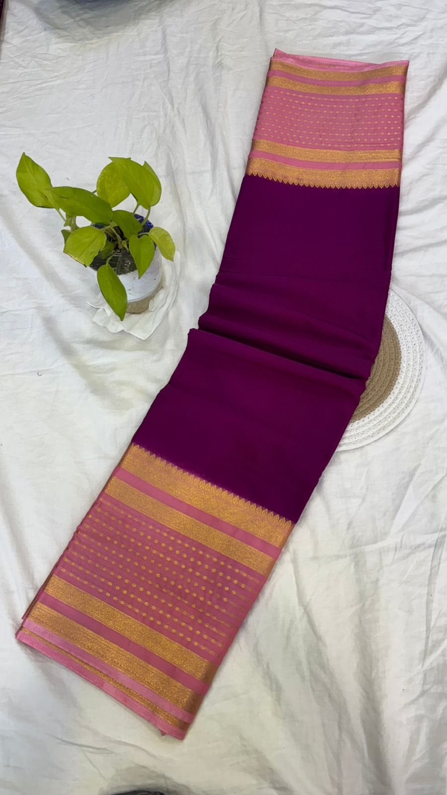 Semi Crepe Silk Saree – Timeless Elegance - Image 7