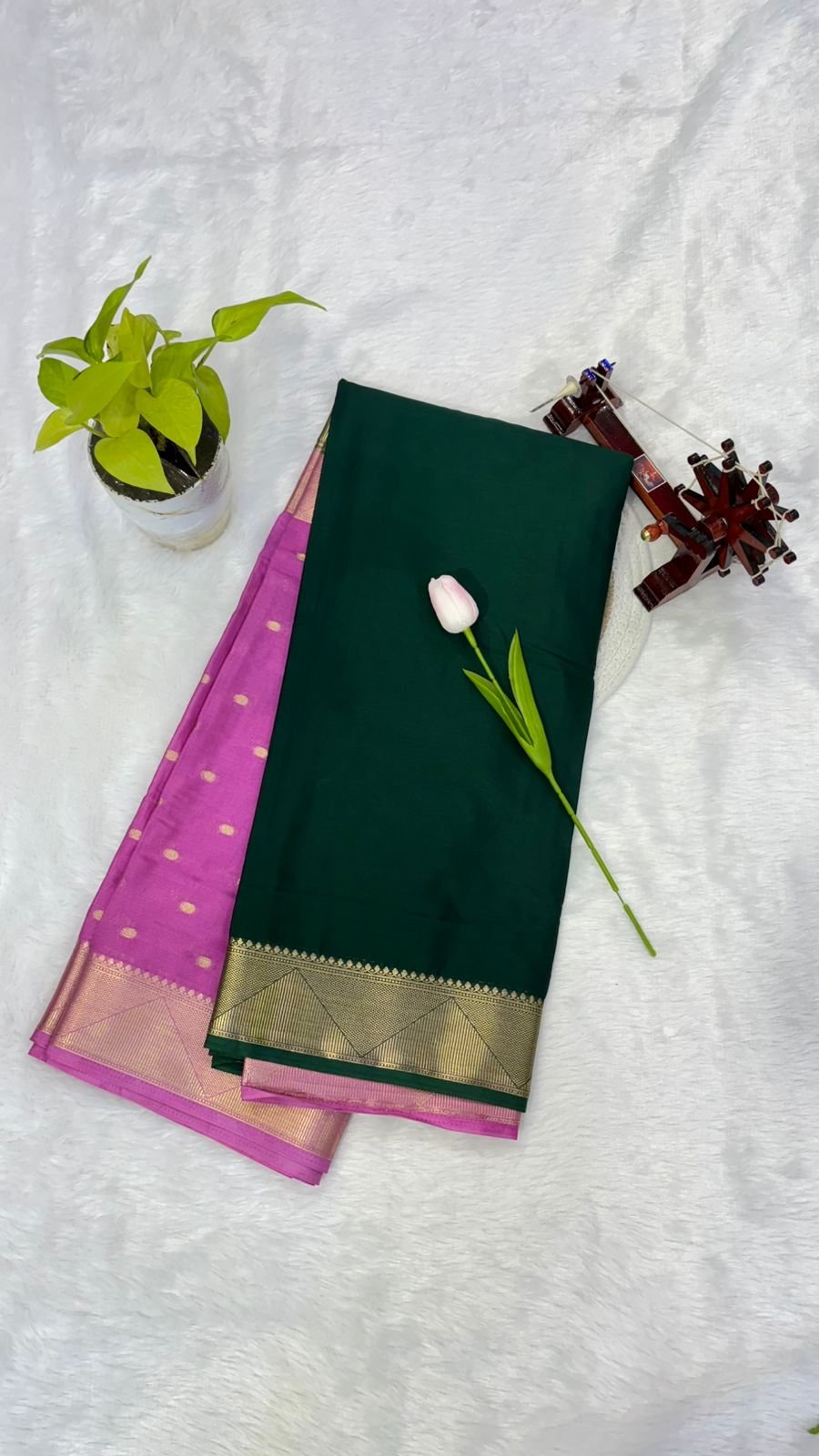 Semi Crepe Silk Saree – Timeless Everyday Elegance - Image 3