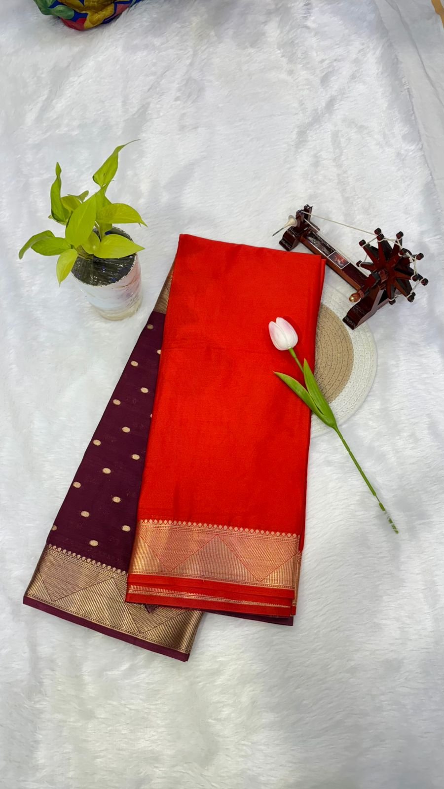 Semi Crepe Silk Saree – Timeless Everyday Elegance - Image 11