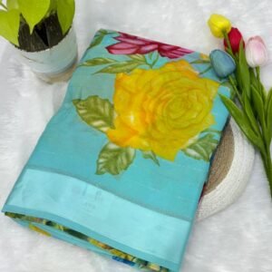 Fancy Floral Printed Saree – Vibrant Everyday Elegance