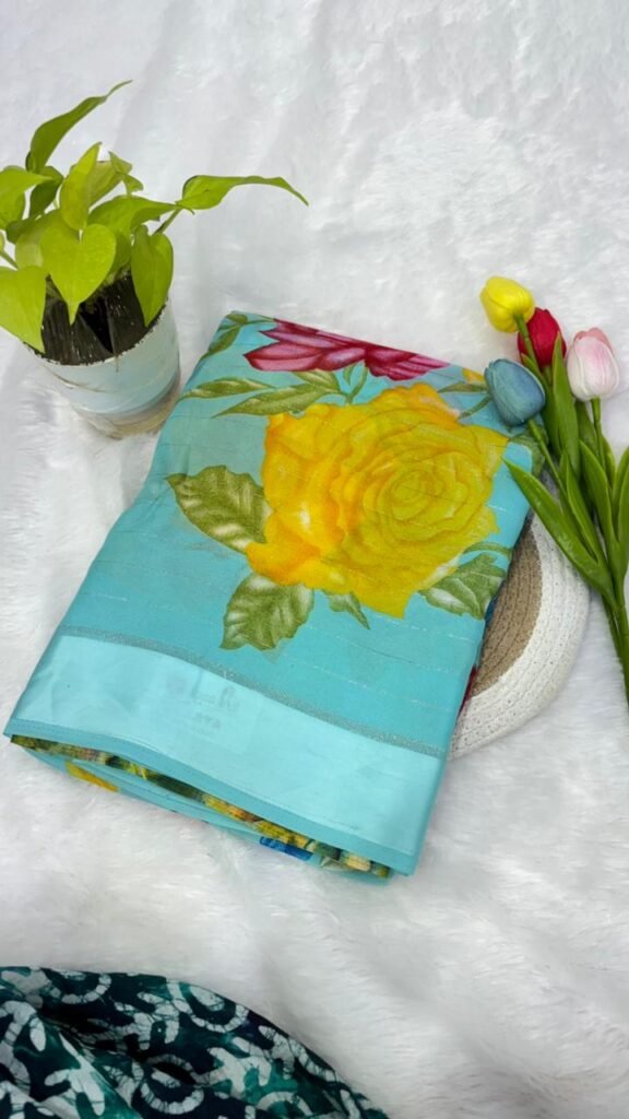 Fancy Floral Printed Saree – Vibrant Everyday Elegance