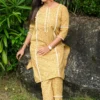Aarna Cotton Kurti with Pant Kurta Set for Women
