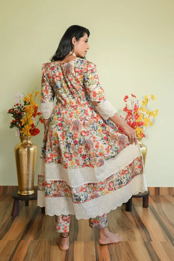 Kai Cotton Kurta Set with Pants for Women