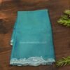 Cutwork Embroidered Border Tussar Tissue Saree