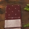 Zari Woven Buttas with Floral Border Kota Mul Cotton Saree