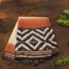 Zari Woven Border with Zig Zag Prints Tussar Saree