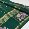 Semi Mysore Crepe Saree  Ratha Butta