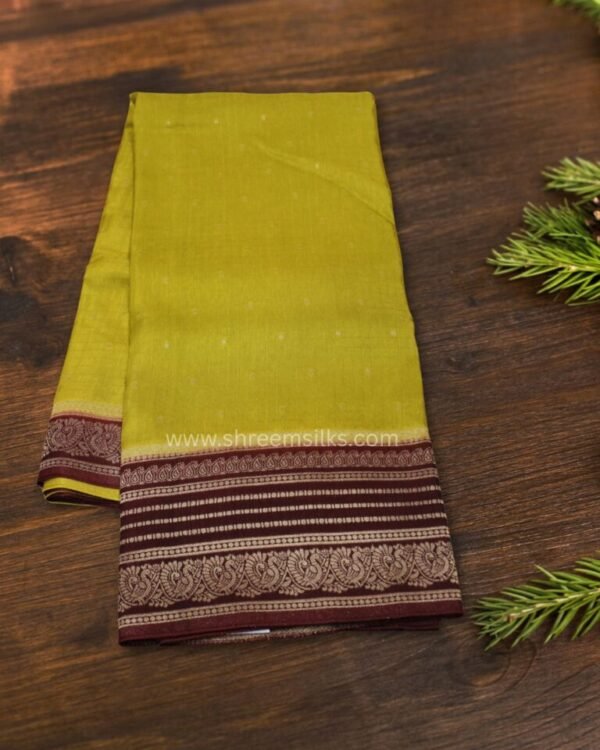 Small Buttas with Rich Pallu Crepe Saree